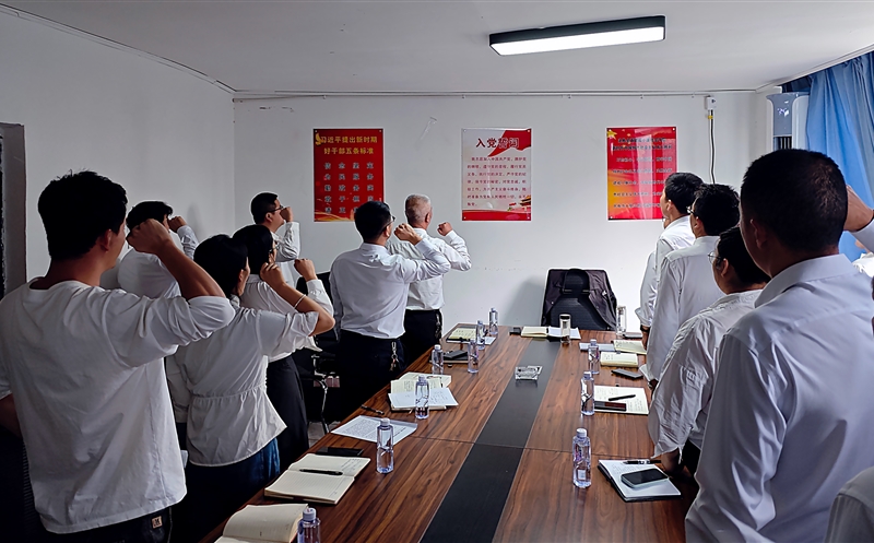攀西公司修复防治公司党支部与土地公司党支部联合开展主题党日运动