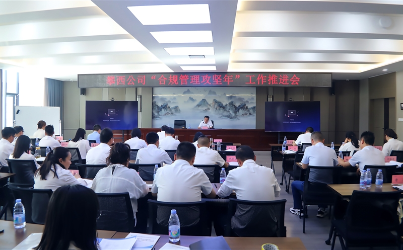 攀西公司召开“合规治理攻坚年” 事情推进会