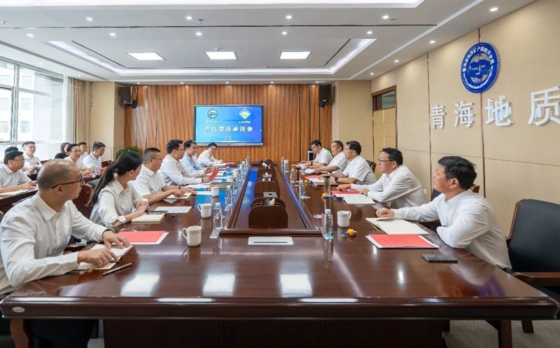 集团与青海省自然Z6尊龙凯时厅、地矿局交流座谈