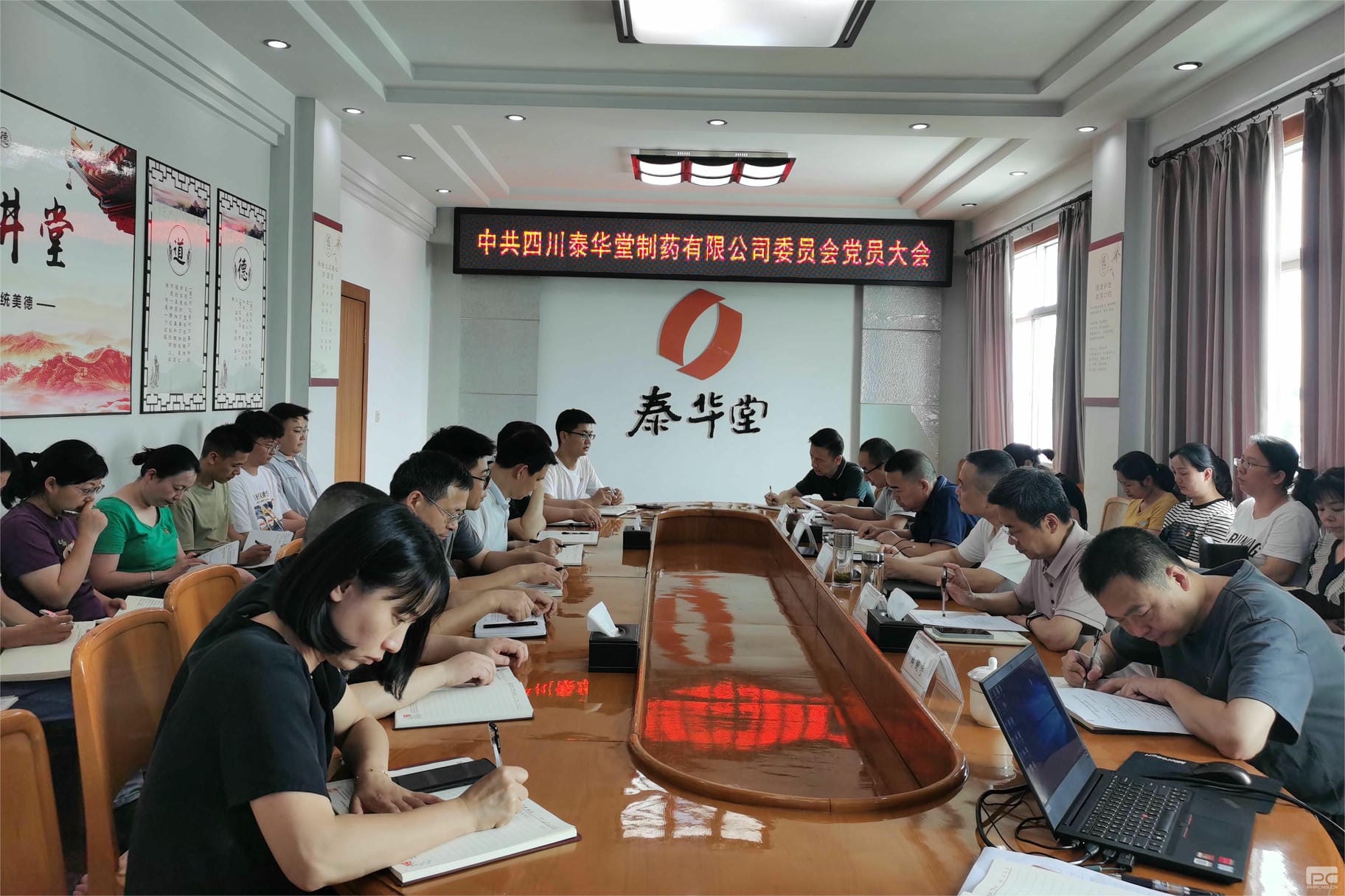 泰华堂制药党委召开党员大会