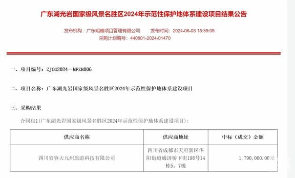 喜讯！区调队乐成中标广东湖光岩景物区树模性保唬唬；さ叵低辰ㄉ柘钅