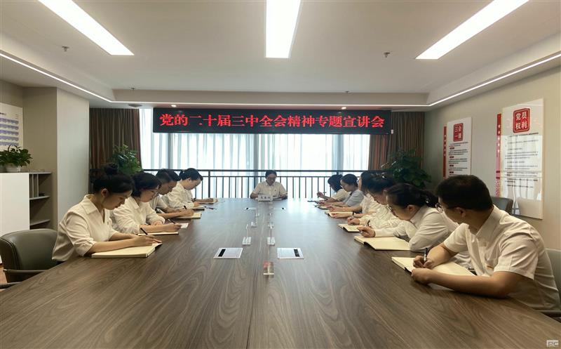 土地集团向导班子在分担领域开展党的二十届三中全会精神宣讲